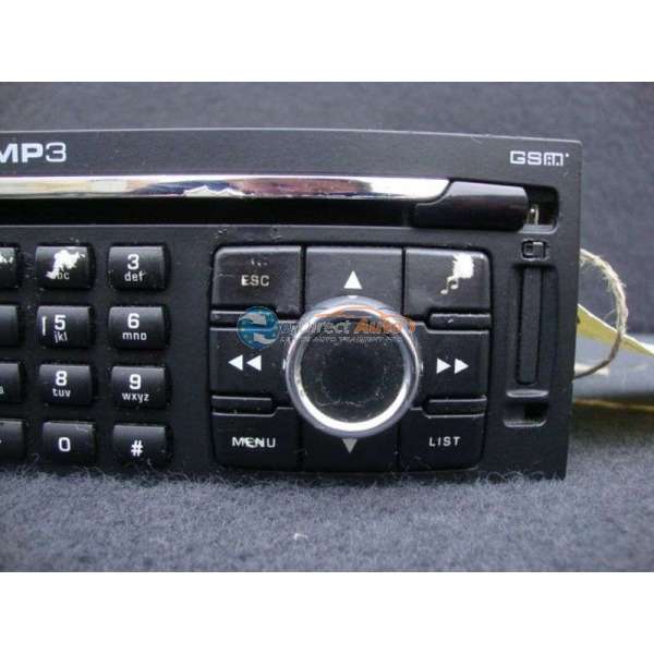 Autoradio origine PEUGEOT 307 phase 2 référence 1614201480 - 9660646477