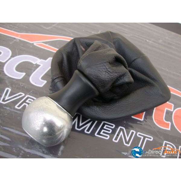 Pommeau De Levier De Vitesse En Cuir Pour Peugeot 307, 308, 3008, 5008, Citroën C3, C4, C5 - Noir, 6 Vitesses