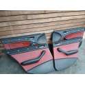 panneau interieur de porte cuir rouge bmw E46