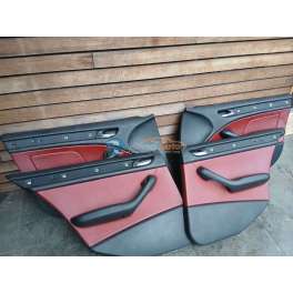 panneau interieur de porte cuir rouge bmw E46